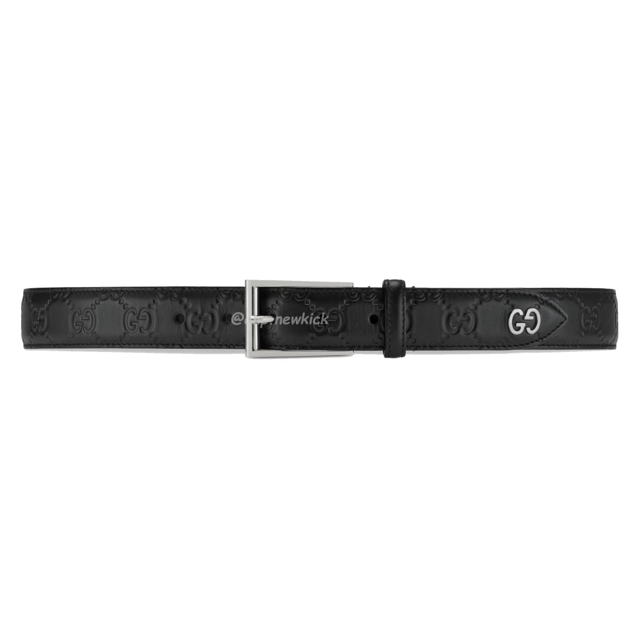 Gucci Signature Belt With Gg Detail Black 474311 Cwc1n 1000 (1) - newkick.org
